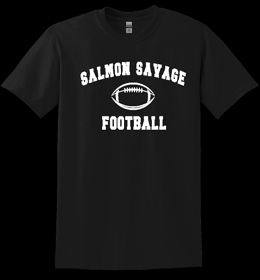 Salmon Savage Football Design #3