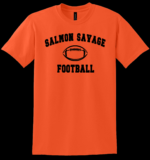 Salmon Savage Football Design #3