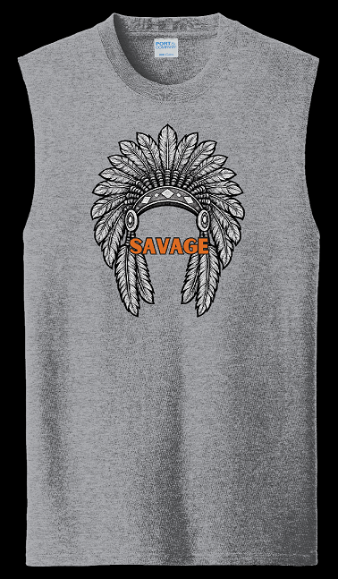 Savage Football Performance Muscle Tee