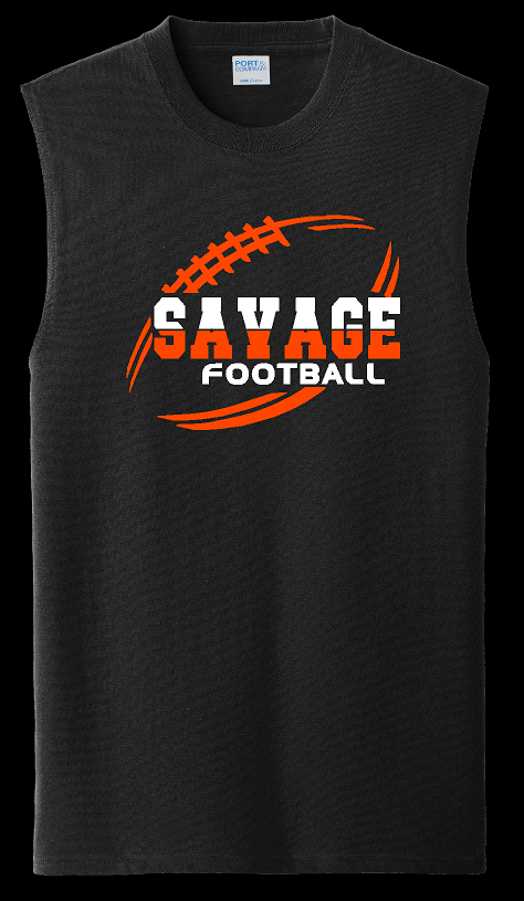 Savage Football Performance Muscle Tee