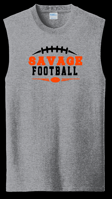 Savage Football Cotton Muscle Tee