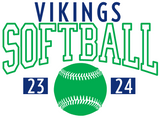 Men's, Women's & Youth Vikings Softball Performance & Tri-blend Apparel