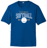 Men's, Women's & Youth Vikings Softball Performance & Tri-blend Apparel